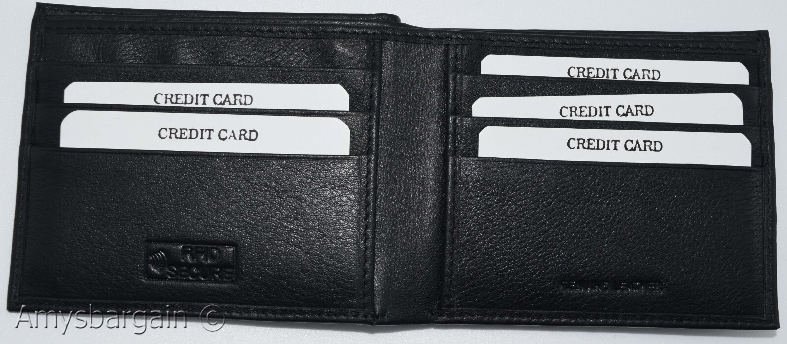 RFID men's wallet bifold genuine leather protect IDs credit cards new in box - Image 9