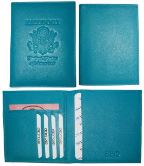 RFID passport case genuine leather passport cover USA leather passport holder