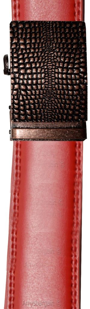 Real Leather Men’s Belt (L) Automatic lock. Dress & Casual belt. Fashion belt". - Image 11