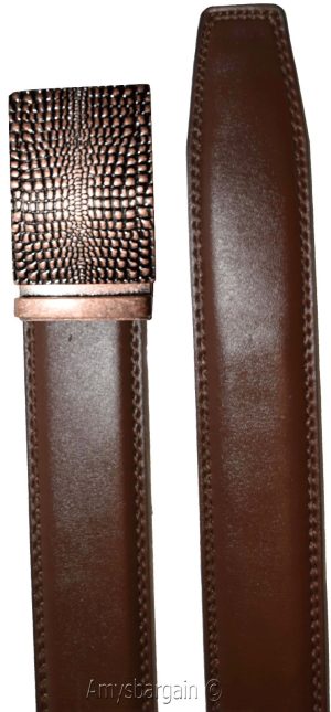 Real Leather Men’s Belt. (XL) Automatic lock. Dress & Casual belt. Fashion belt - Image 7