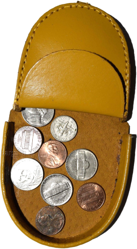 Unisex Leather change purses, Coin case, Vintage styled change purse, BNWT