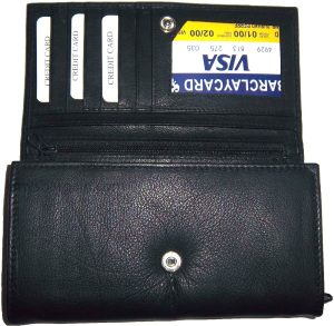 Leather checkbook wallet compact wallet zip wallet change purse new wallet BN - Image 14