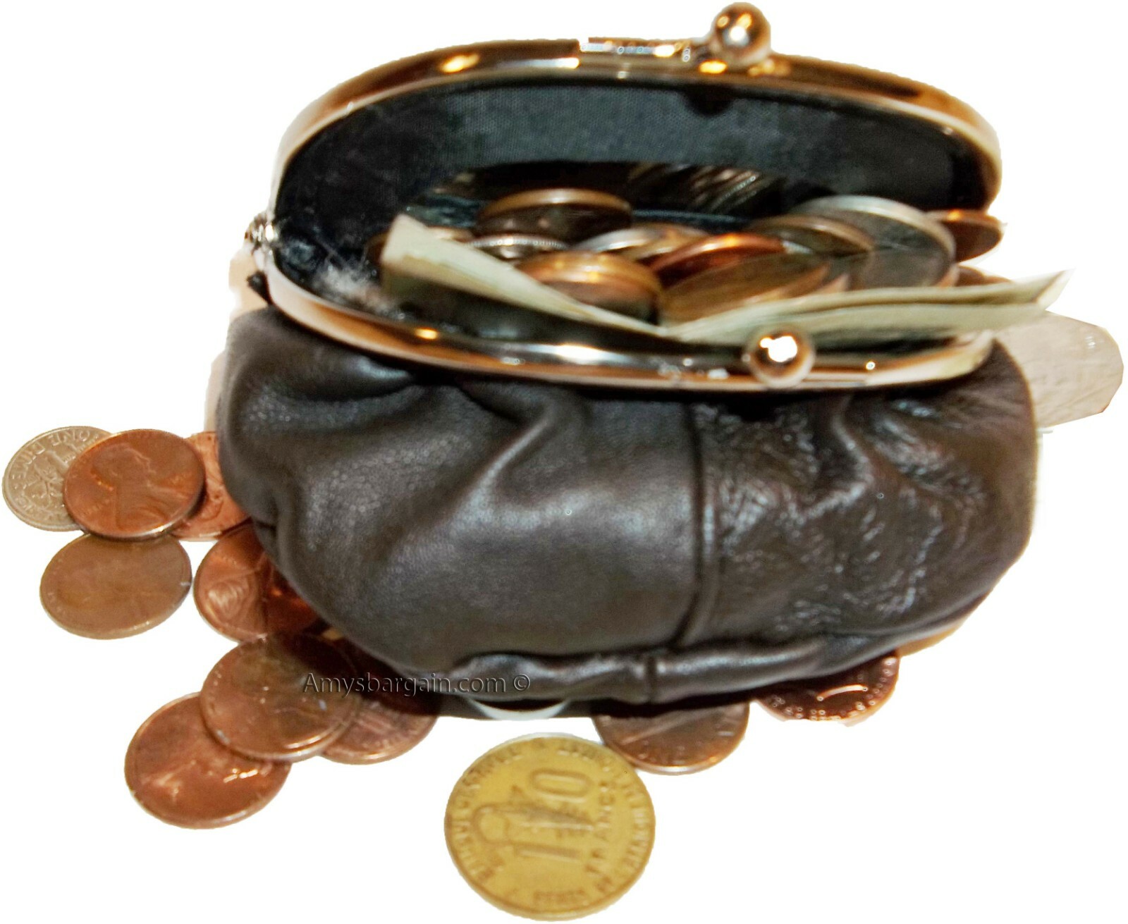 New Women's Leather Mirror Change Purse coin bag Women’s Wallet bag mini purse++ - Image 14