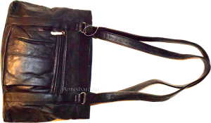 Woman's leather tote bag Black handbag, shopping bag day bag Pocketbook Brnd New - Image 7