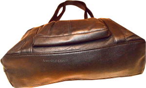 Woman's leather tote bag Black handbag, shopping bag day bag Pocketbook Brnd New - Image 8