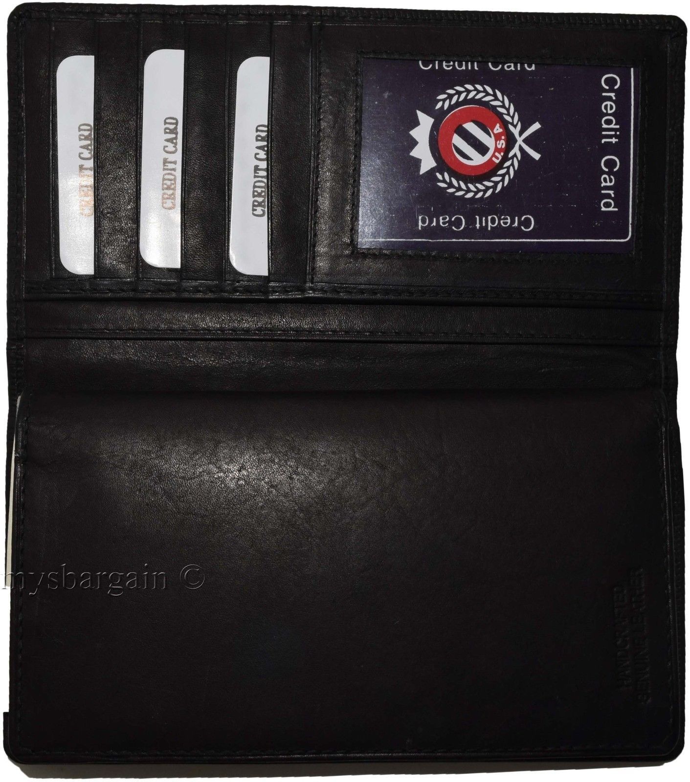 Women/Man's Leather Checkbook Wallet Unbranded Black checkbook cover new - Image 6