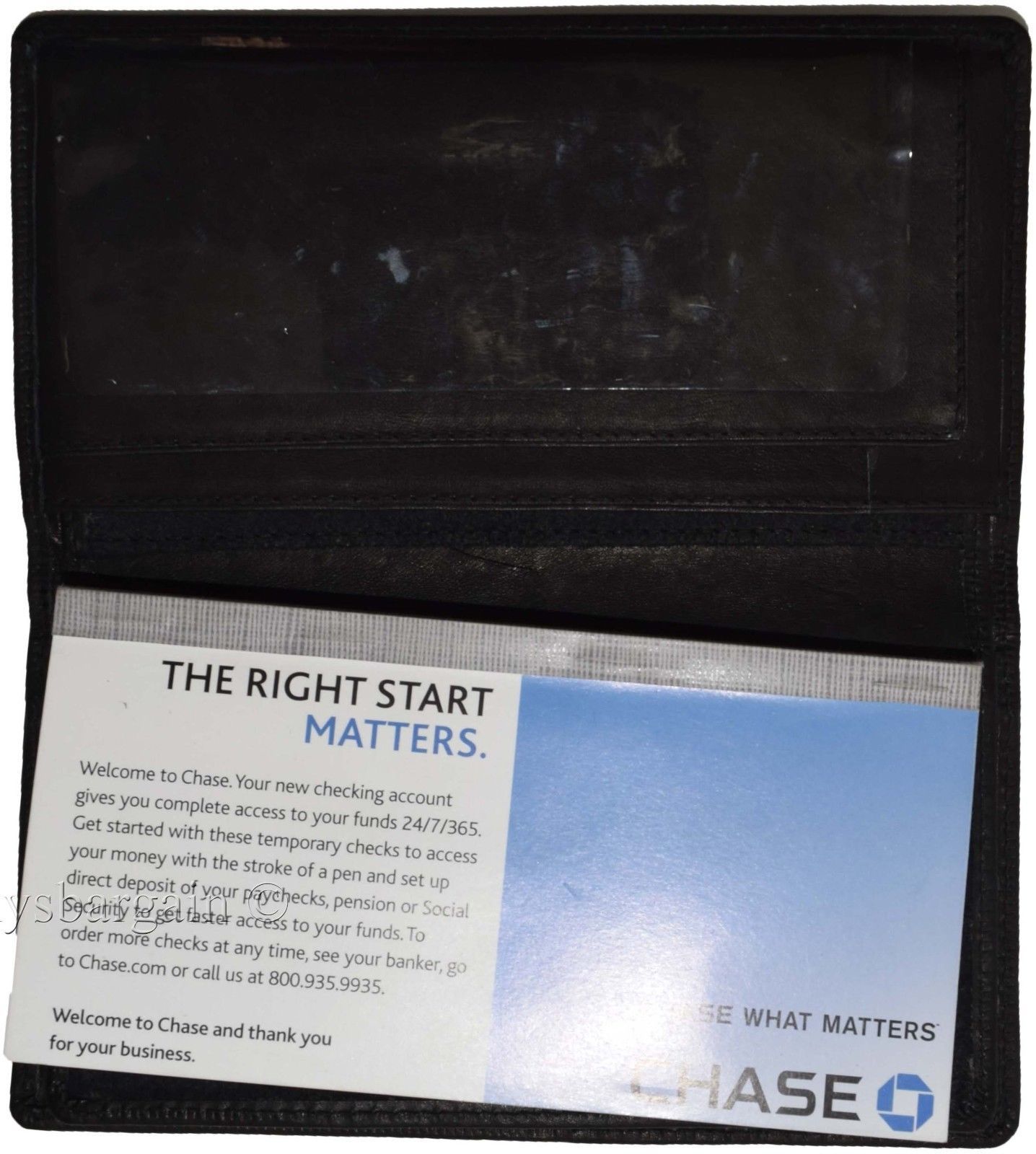 Women/Man's Leather Checkbook Wallet Unbranded Black checkbook cover new - Image 8