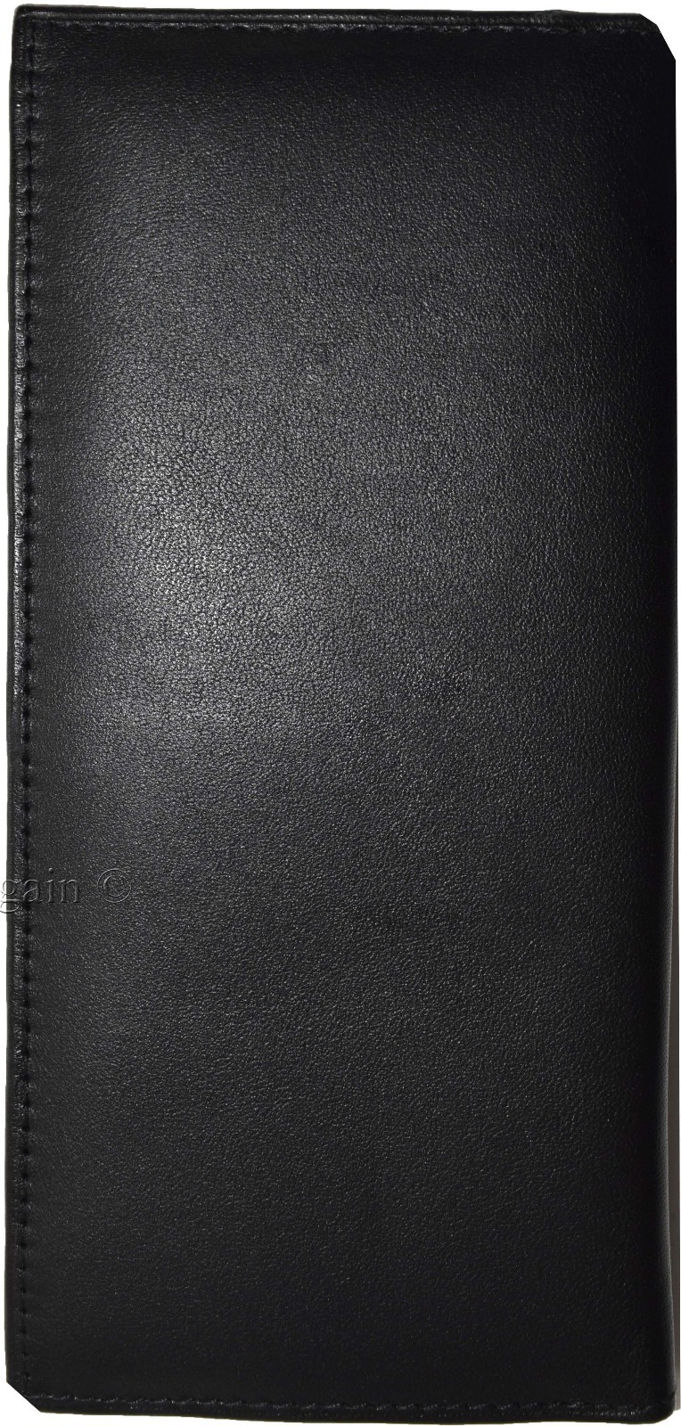 Women/Men's Leather Checkbook Wallet, 3 bill pockets 9 credit card ID case new - Image 13