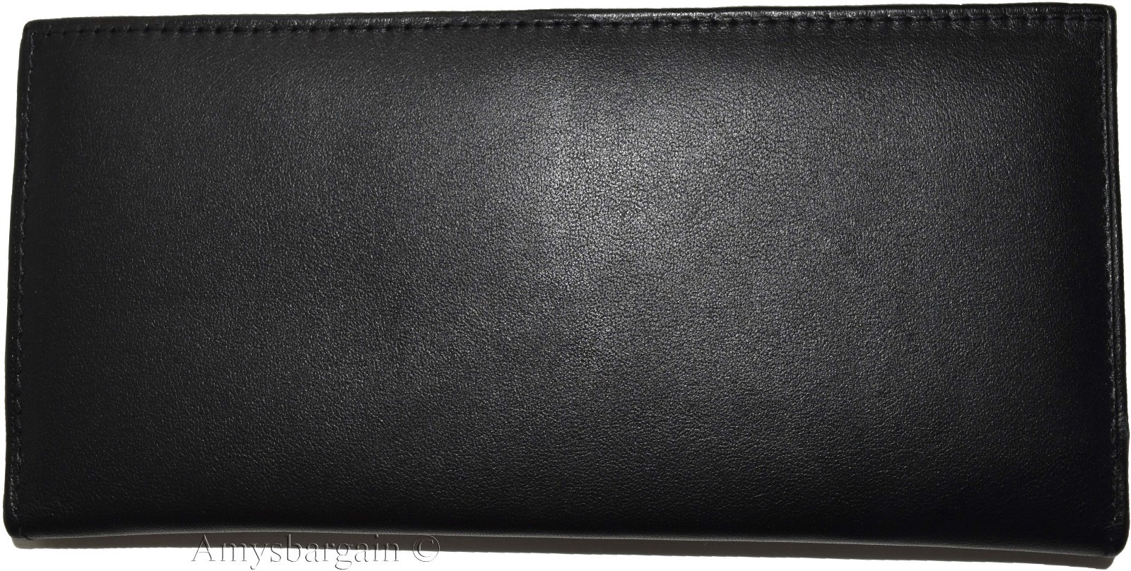 Women/Men's Leather Checkbook Wallet, 3 bill pockets 9 credit card ID case new - Image 7