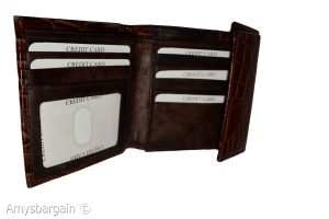 Women’s Crocodile Leather wallet Ladies wallet change purse cards bills ID new - Image 5