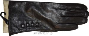 Women's Genuine Leather dress gloves Insulated Winter Warm Black Gloves size XL - Image 8