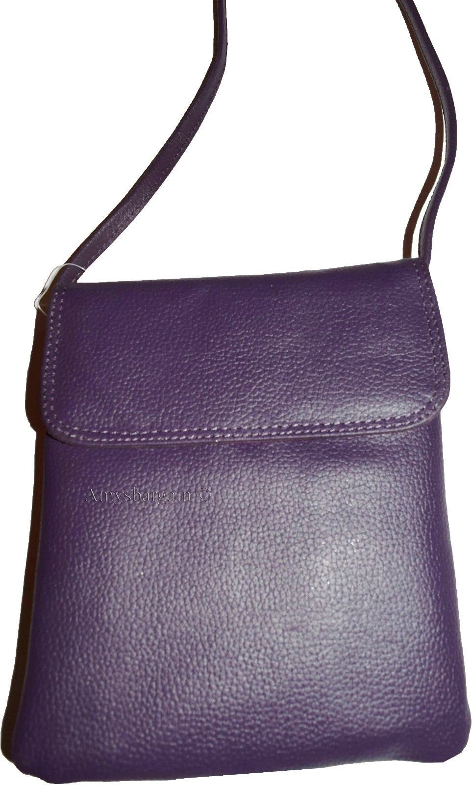 Women's Leather handbag Purple handbag purse leather day bag party bag Swing bag - Image 10