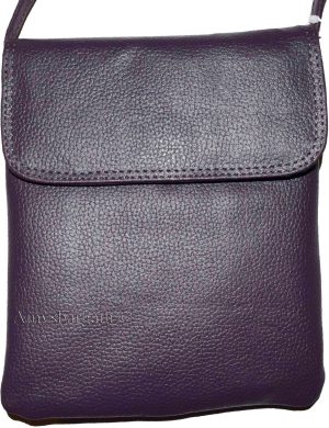 Women's Leather handbag Purple handbag purse leather day bag party bag Swing bag