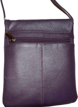 Women's Leather handbag Purple handbag purse leather day bag party bag Swing bag - Image 5
