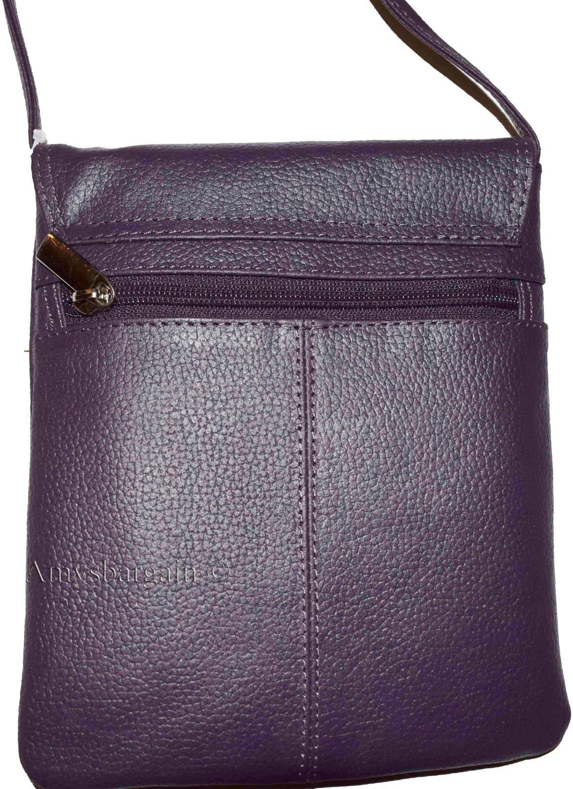 Women's Leather handbag Purple handbag purse leather day bag party bag Swing bag - Image 5