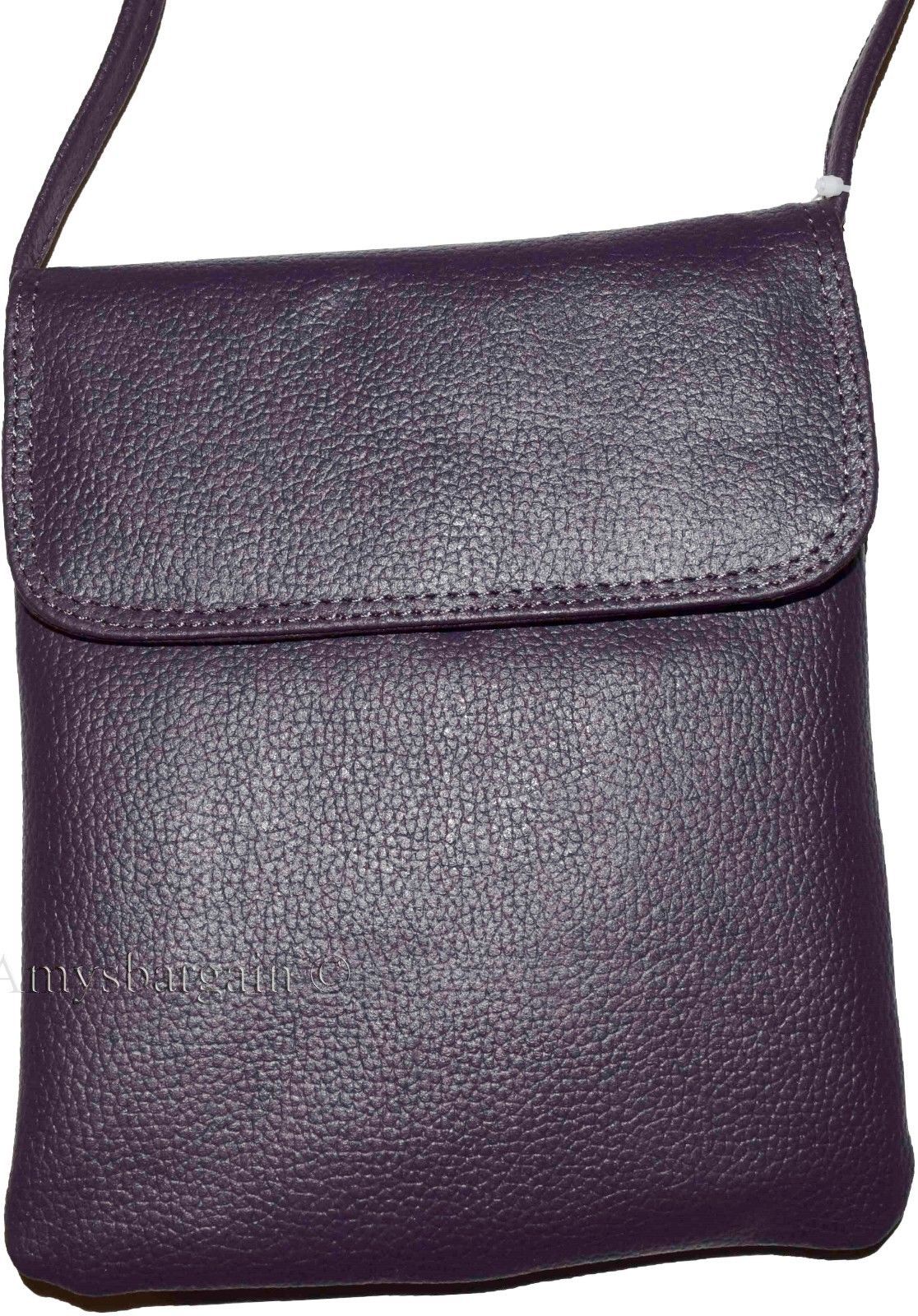 Women's Leather handbag Purple handbag purse leather day bag party bag Swing bag - Image 7