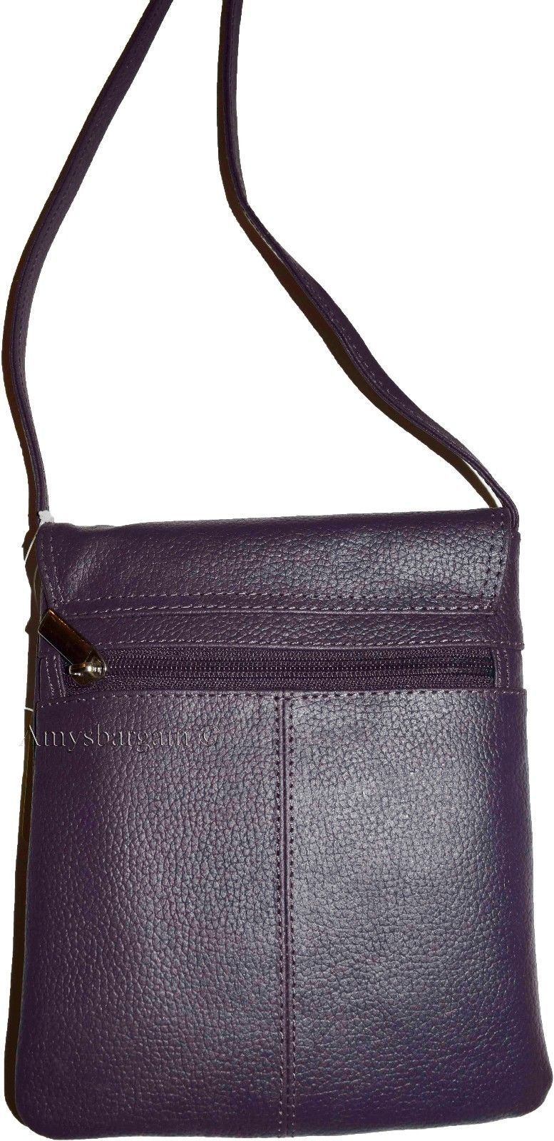 Women's Leather handbag Purple handbag purse leather day bag party bag Swing bag - Image 8