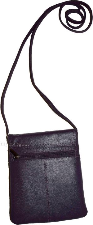 Women's Leather handbag Purple handbag purse leather day bag party bag Swing bag - Image 9