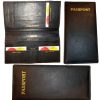 Womens leather Oorganizer checkbook passports credit cards bills leather wallet
