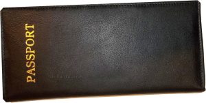 Womens leather Oorganizer checkbook passports credit cards bills leather wallet - Image 4
