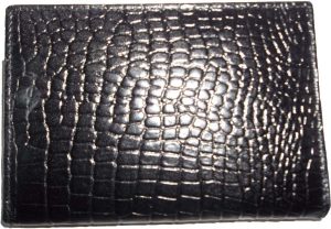 crocodile printed leather passport case wallet credit card case passport holder - Image 12