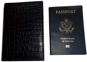 crocodile printed leather passport case wallet credit card case passport holder - Image 13