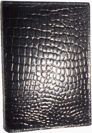 crocodile printed leather passport case wallet credit card case passport holder - Image 3