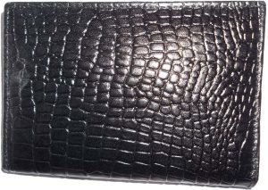 crocodile printed leather passport case wallet credit card case passport holder - Image 5