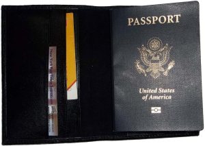 crocodile printed leather passport case wallet credit card case passport holder - Image 7