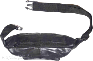 leather waist pouch black pouch waist bag leather bag fanny pack brand new bag - Image 4