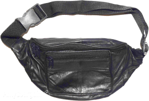 leather waist pouch black pouch waist bag leather bag fanny pack brand new bag - Image 5
