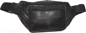 leather waist pouch black pouch waist bag leather bag fanny pack brand new bag - Image 8