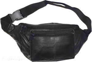 leather waist pouch black pouch waist bag leather bag fanny pack brand new bag - Image 9