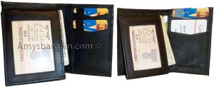 lot if 4 man's wallet new style trifold leather wallet id 2 bifold pockets b new - Image 12