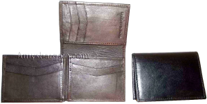 lot if 4 man's wallet new style trifold leather wallet id 2 bifold pockets b new - Image 4