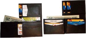 lot if 4 man's wallet new style trifold leather wallet id 2 bifold pockets b new - Image 9