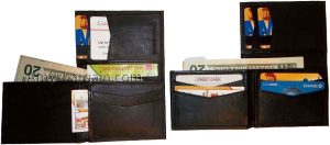 lot if 4 man's wallet new style trifold leather wallet id 2 bifold pockets b new - Image 10