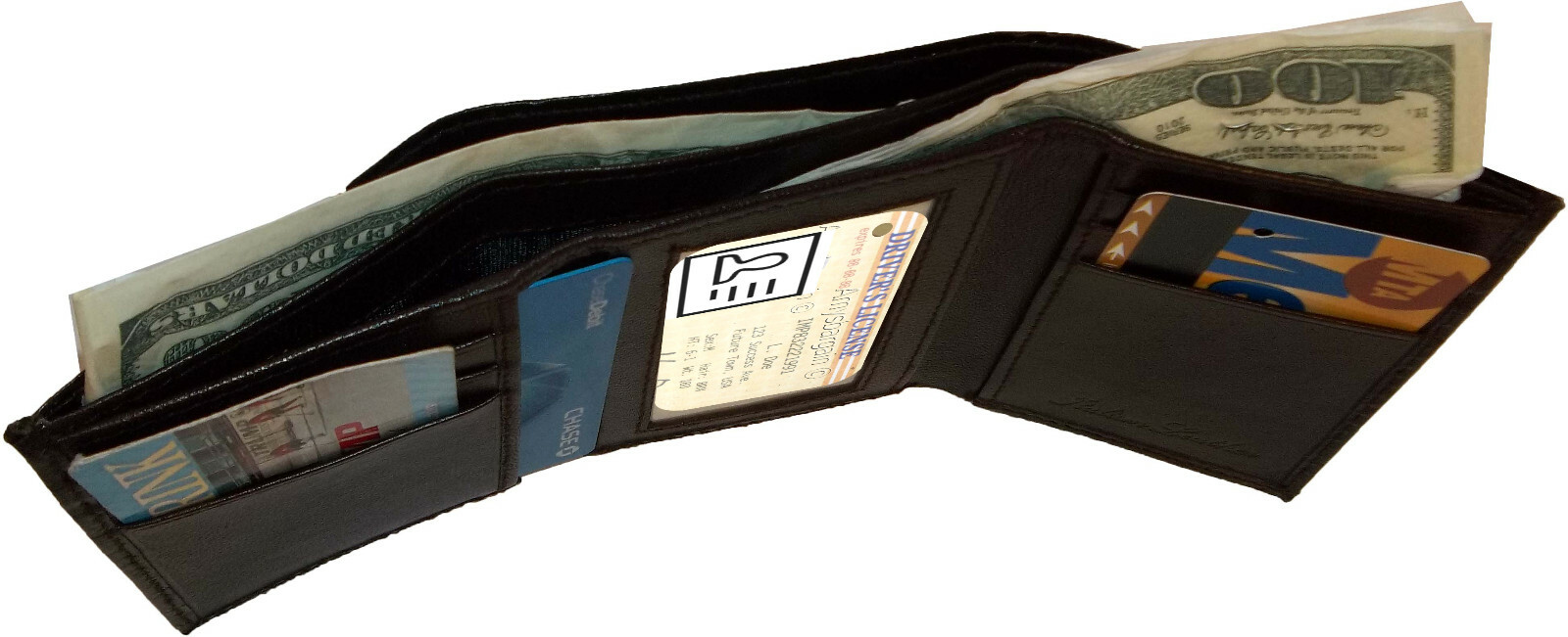 lot of 12 man's brown trifold wallet new style crocodile printed leather wallet - Image 4