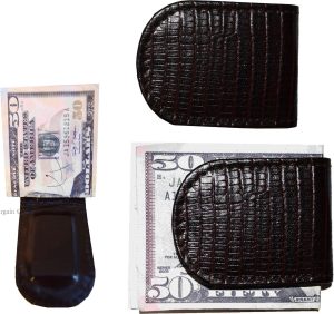 lot of 12 new lizard printed leather money clip brown unbranded money clip - Image 5