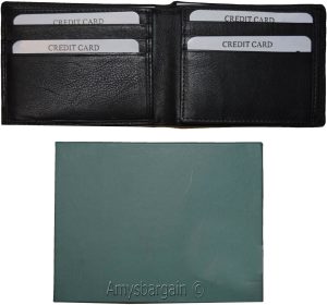 lot of 2 men's wallet rfid genuine leather bifold wallet 12 cards brn new in box - Image 11