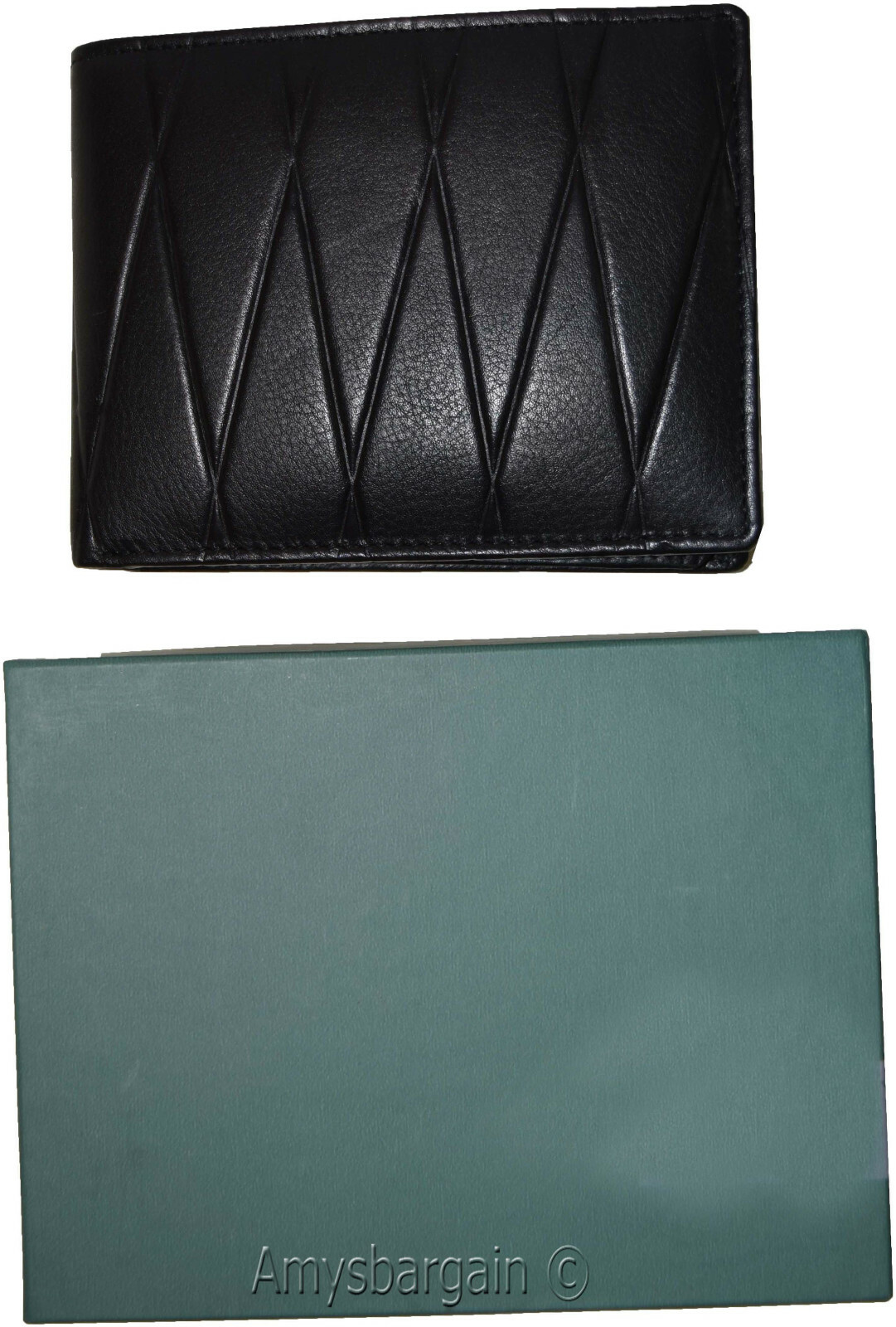 lot of 2 men's wallet rfid genuine leather bifold wallet 12 cards brn new in box - Image 13