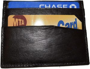lot of 2 new leather business card case 7 credit card id card new tan card case - Image 6