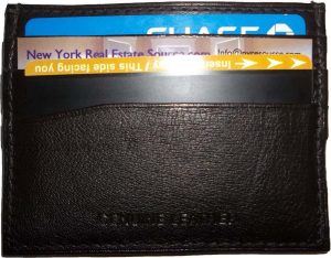 lot of 2 new leather business card case 7 credit card id card new tan card case - Image 9