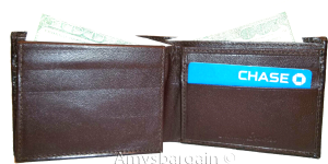 lot of 3 crocodile skin printed leather man's bifold wallet id 2 bill slots new - Image 11