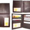 lot of 3 men's wallet. leather hipster billfold case new bifold zip coin purse