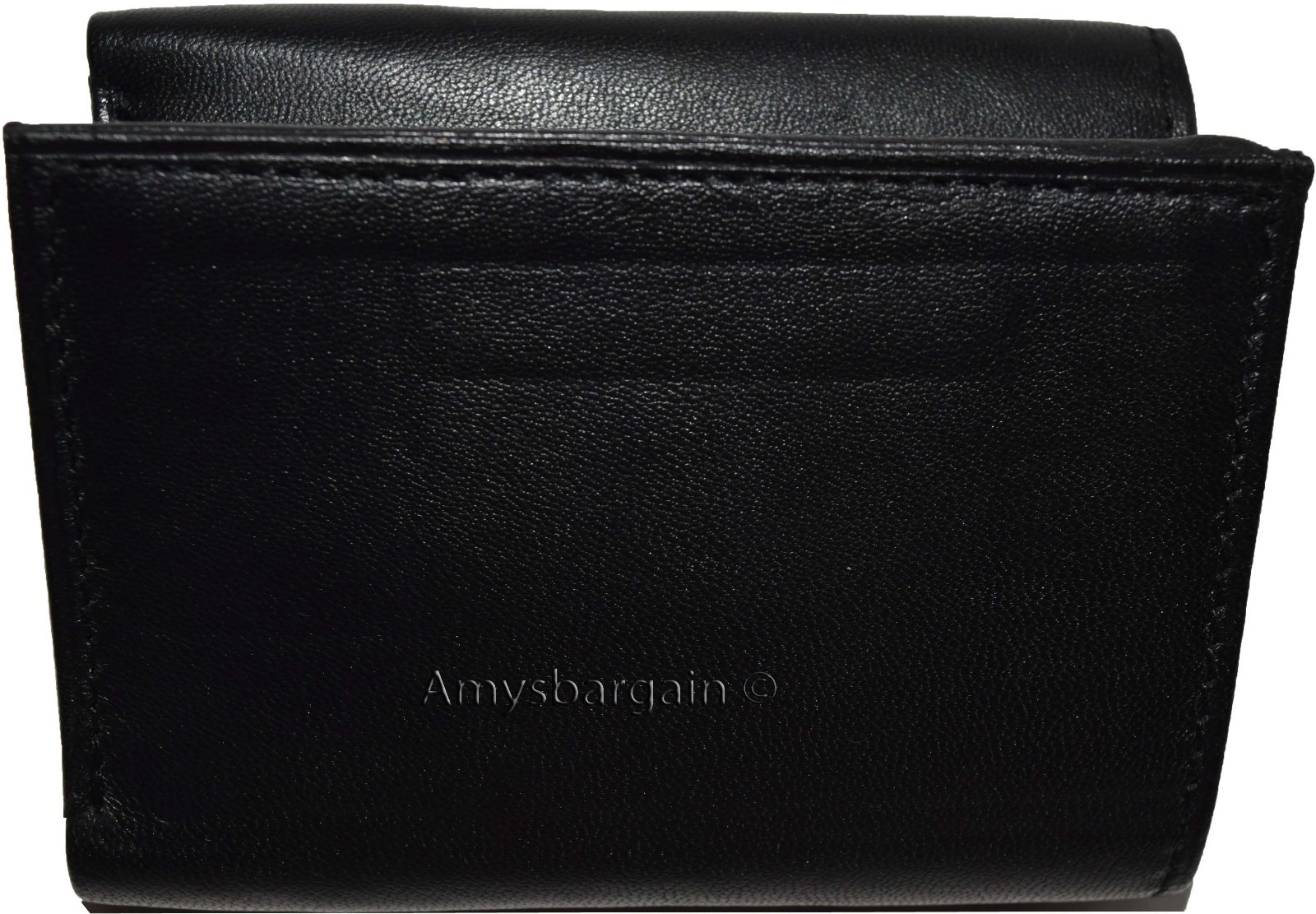 lot of 3 trifold leather men’s wallet 9 card space 2 id window 2 bill slots new - Image 11