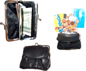 lot of 6 leather change purse bag lady’s wallet purse mini pocket new coin case - Image 10