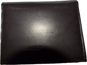lot of 6 man's genuine calfskin leather trifold wallet 2 id 8 card 2 bill slots - Image 6