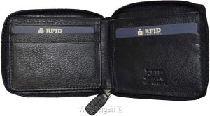 men's wallet rfid genuine leather bifold 2 bill slots 1 new wallet in box - Image 9