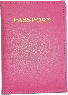 new leather passport holder credit atm card case id international passport